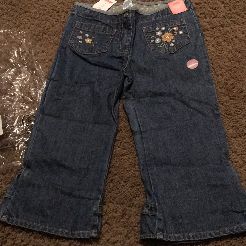 NWTs Vintage Gymboree Summer Safari jean capris Size 8
